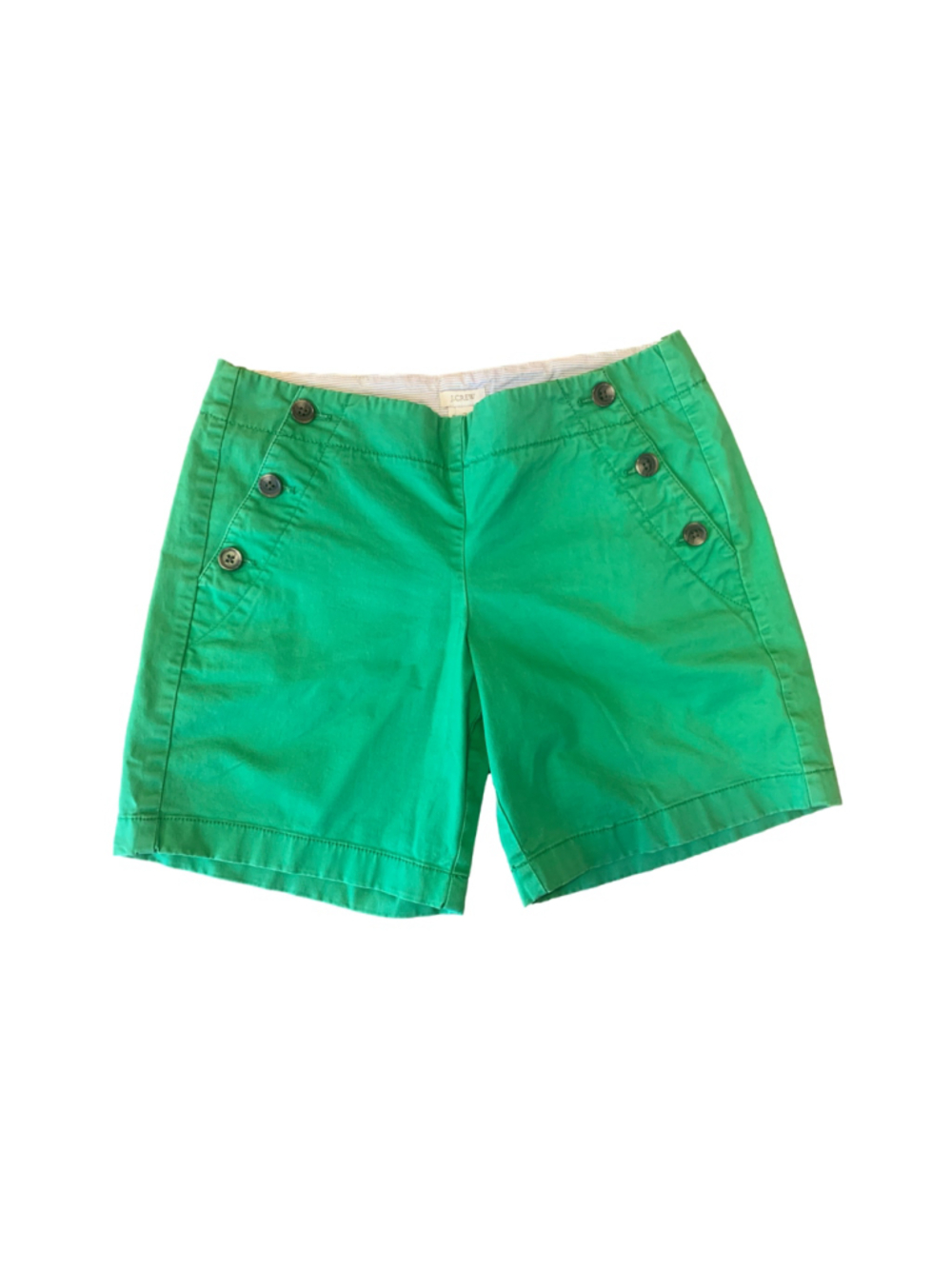 Women's J.Crew Green Sailor Shorts Size 2